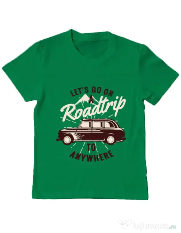 Tricou ADLER copil Roadtrip Verde mediu
