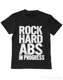 Tricou ADLER copil Rock hard abs Negru