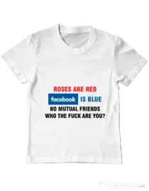 Tricou ADLER copil Roses are red Alb