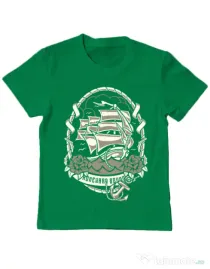 Tricou ADLER copil Ship Verde mediu