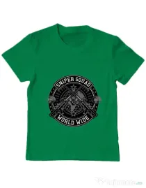 Tricou ADLER copil Sniper Squad Verde mediu