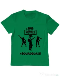 Tricou ADLER copil Squad goals Verde mediu
