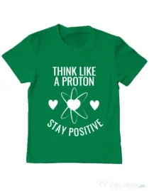 Tricou ADLER copil Stay positive Verde mediu