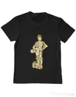 Tricou ADLER copil Street C3PO Negru