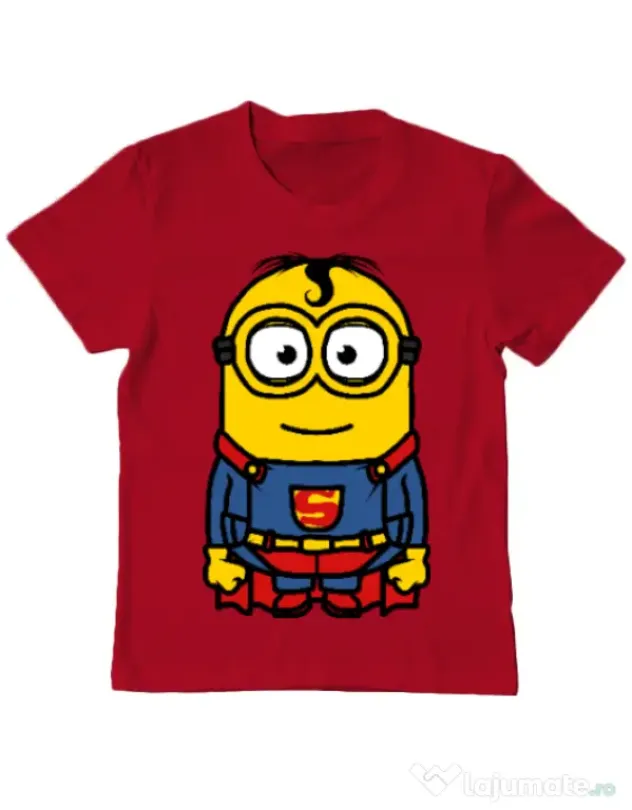 Tricou ADLER copil Super minion Rosu