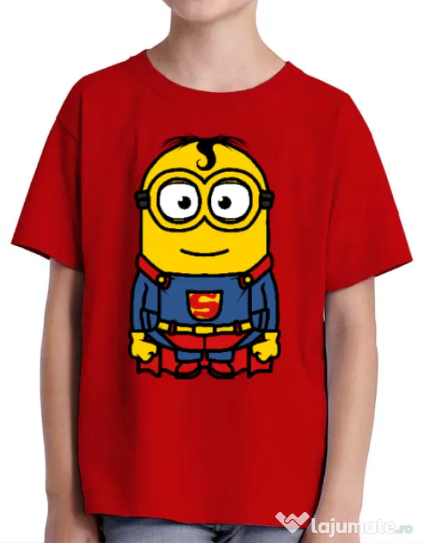 Tricou ADLER copil Super minion Rosu