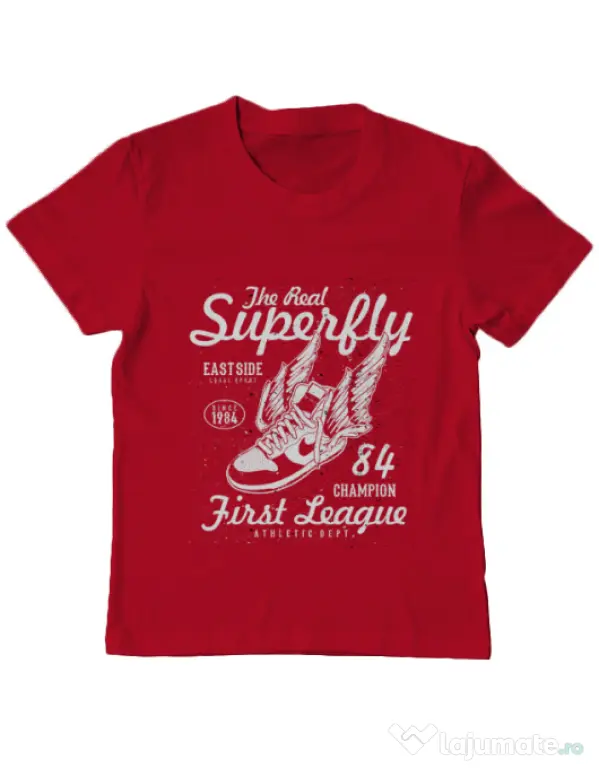 Tricou ADLER copil Superfly Rosu