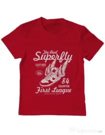 Tricou ADLER copil Superfly Rosu