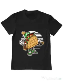 Tricou ADLER copil Taco Negru