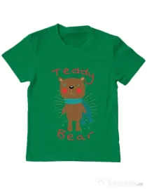 Tricou ADLER copil Teddy bear Verde mediu
