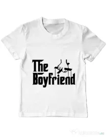 Tricou ADLER copil The boyfriend Alb