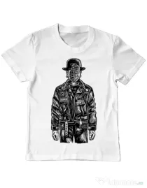 Tricou ADLER copil The son of grenade Alb