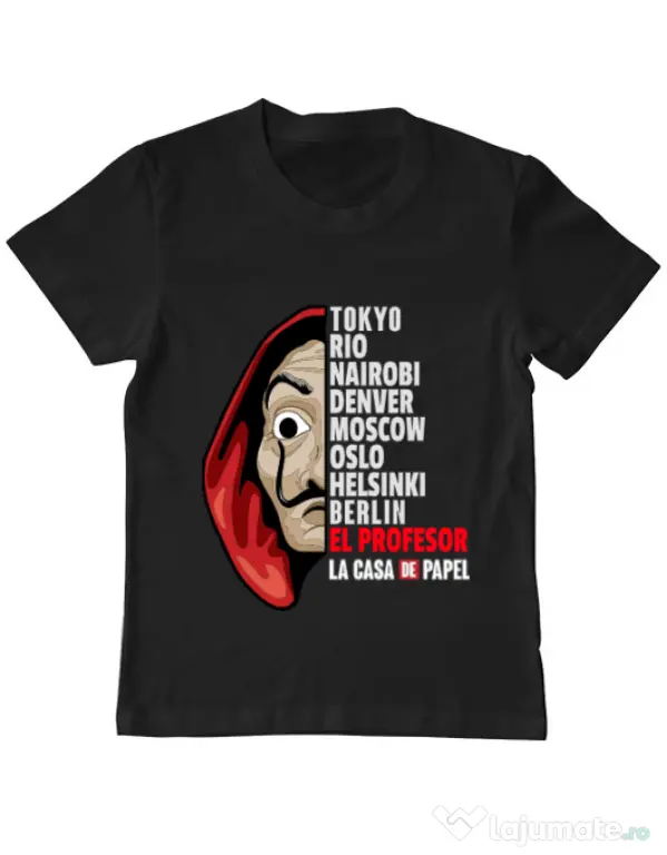 Tricou ADLER copil The team Negru