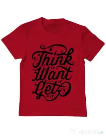 Tricou ADLER copil Think it Rosu