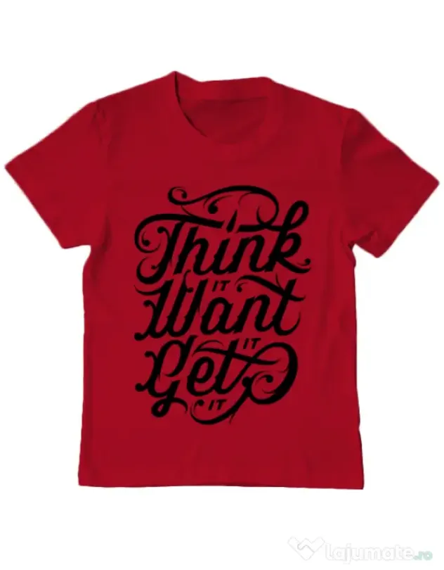 Tricou ADLER copil Think it Rosu