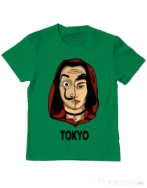 Tricou ADLER copil Tokyo Verde mediu