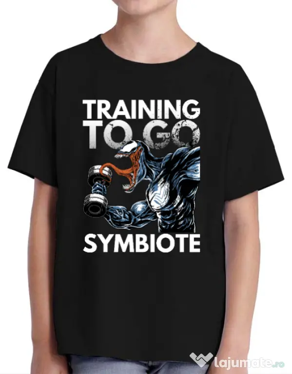 Tricou ADLER copil Venom training Negru