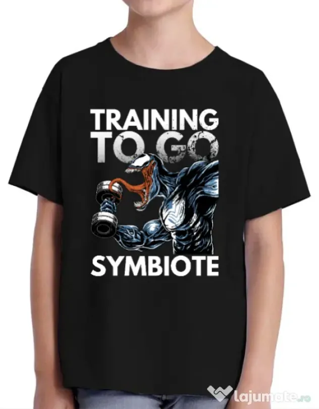 Tricou ADLER copil Venom training Negru