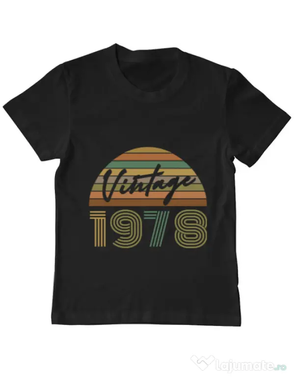 Tricou ADLER copil Vintage 1978 Negru