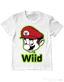 Tricou ADLER copil Wiid Alb