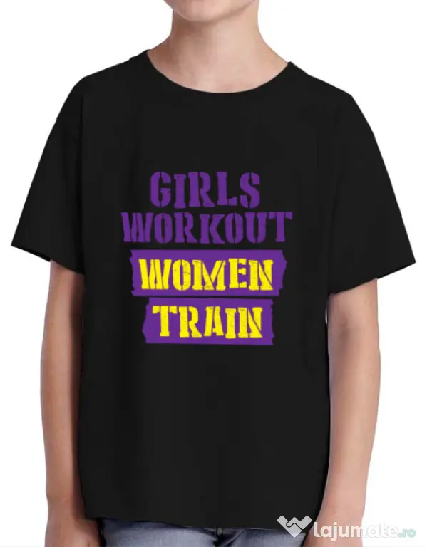 Tricou ADLER copil Women train Negru