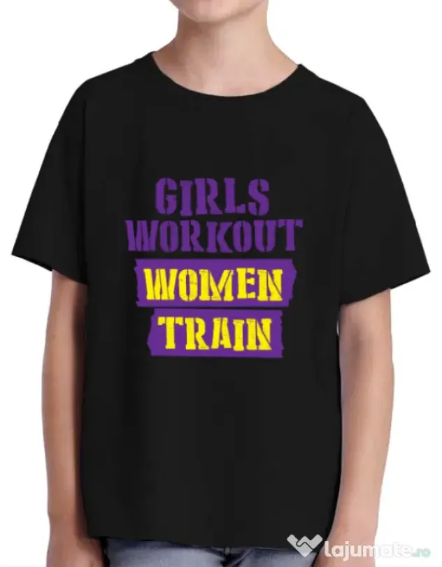 Tricou ADLER copil Women train Negru
