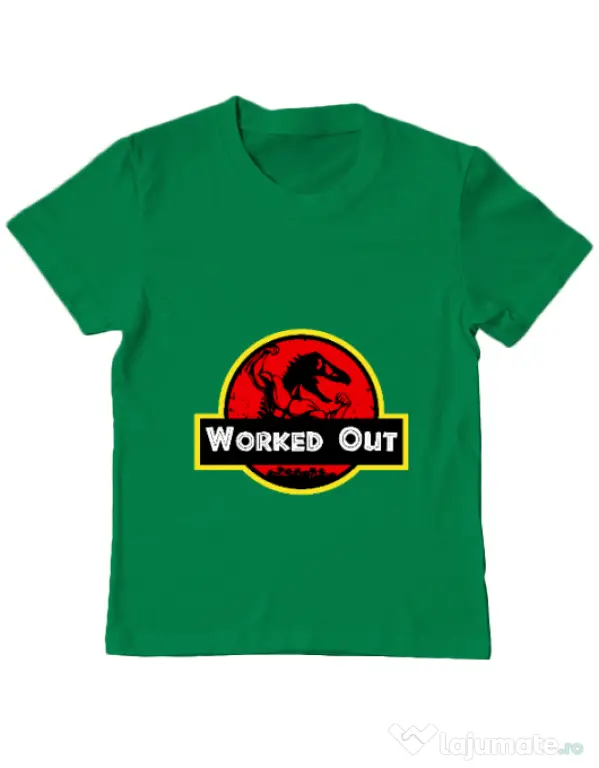 Tricou ADLER copil Worked Out Verde mediu