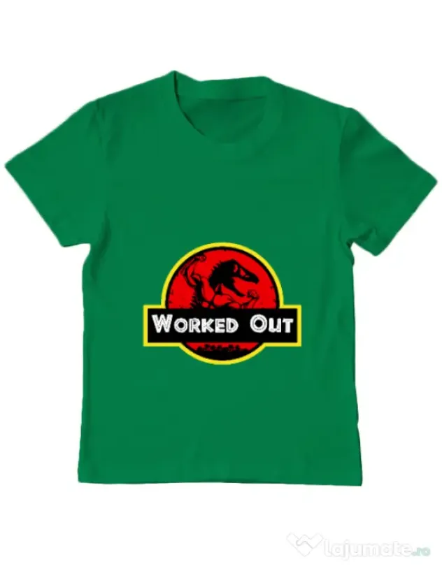 Tricou ADLER copil Worked Out Verde mediu
