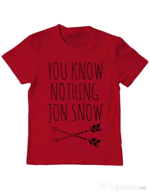 Tricou ADLER copil You know nothing Rosu