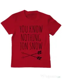 Tricou ADLER copil You know nothing Rosu