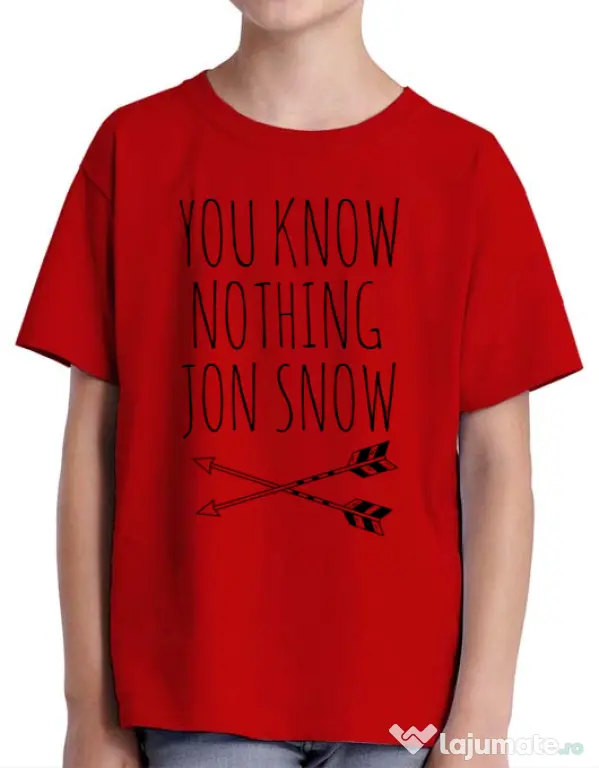 Tricou ADLER copil You know nothing Rosu