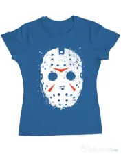 Tricou ADLER dama Jason Mask Albastru azuriu 