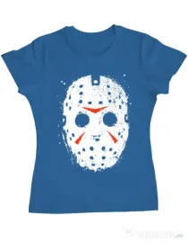 Tricou ADLER dama Jason Mask Albastru azuriu