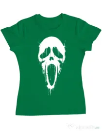 Tricou ADLER dama Bloody scream Verde mediu
