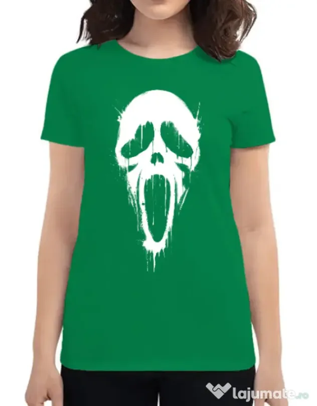 Tricou ADLER dama Bloody scream Verde mediu