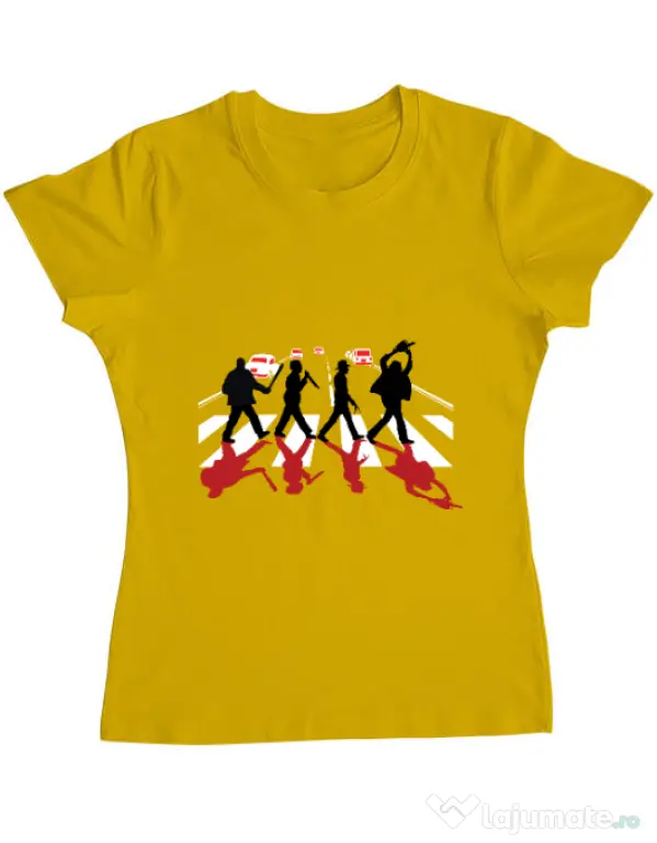 Tricou ADLER dama Abbey road killer Galben
