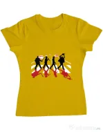 Tricou ADLER dama Abbey road killer Galben