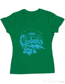 Tricou ADLER dama American customs Verde mediu