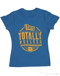 Tricou ADLER dama Bad example Albastru azuriu