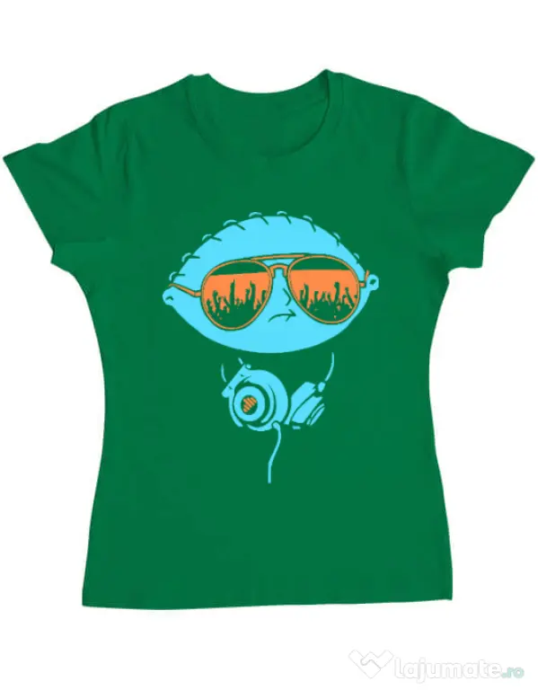 Tricou ADLER dama Dj Stewie Verde mediu