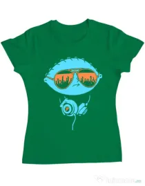 Tricou ADLER dama Dj Stewie Verde mediu