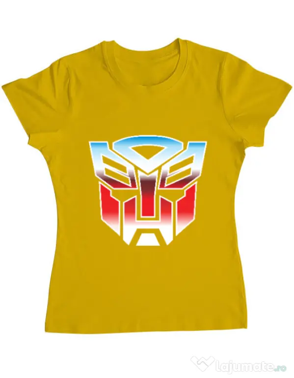Tricou ADLER dama Transformers Galben