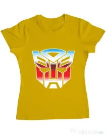 Tricou ADLER dama Transformers Galben