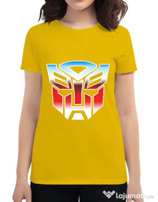 Tricou ADLER dama Transformers Galben