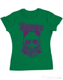 Tricou ADLER dama Mad Panda Verde mediu