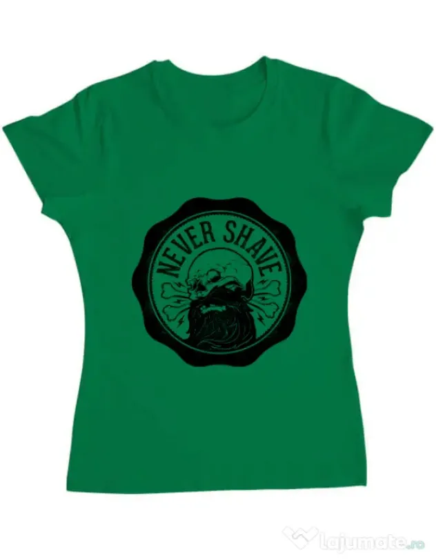 Tricou ADLER dama Never shave Verde mediu