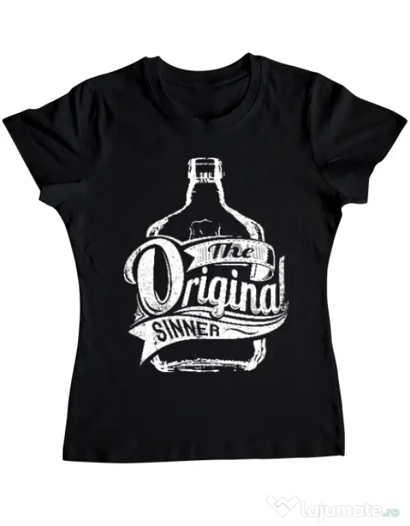 Tricou ADLER dama The original sinner Negru