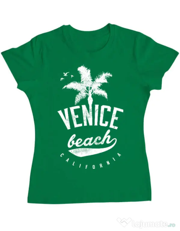 Tricou ADLER dama Venice beach California Verde mediu