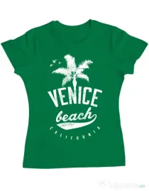 Tricou ADLER dama Venice beach California Verde mediu