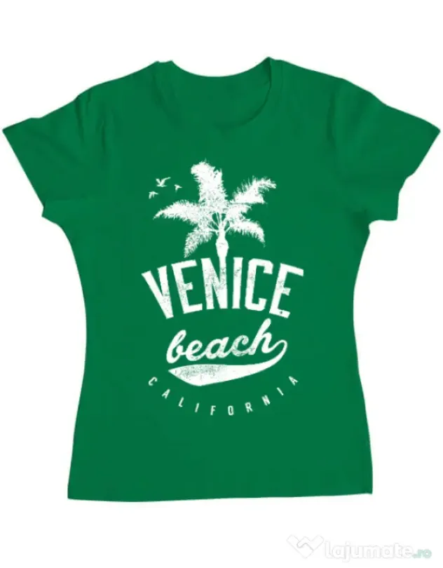 Tricou ADLER dama Venice beach California Verde mediu